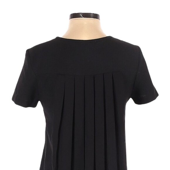 Zara Basic Flowing Box Pleated Mini Shift Dress Size XS - Picture 5 of 9